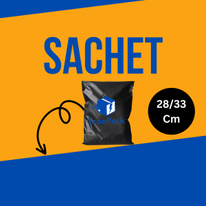 sachet 28*33 Noir Simple